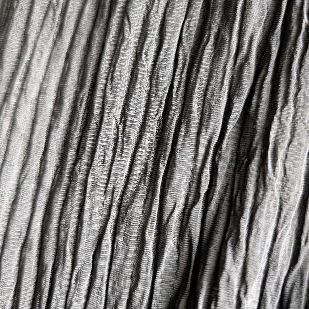 Gray Ribbed Maxi Skirt for Work - Picture 5 of 5